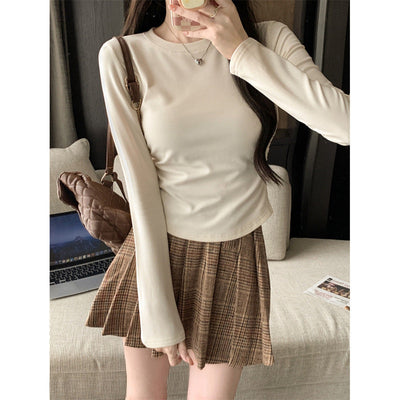 Damen Langarm Basic Layering Top Heidi-Mode