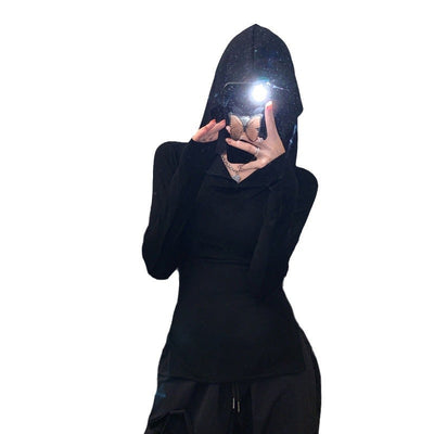 Femme Langarm-Cowl-Neck-Top Heidi-Mode