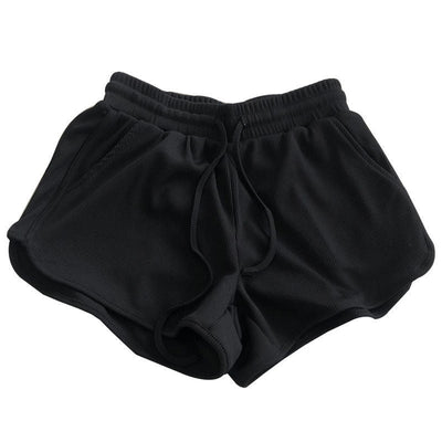 Femme Hochbundige Waffelstrick Lounge Shorts Heidi-Mode