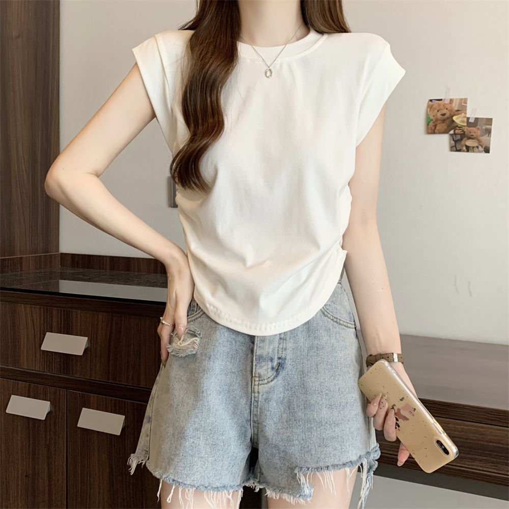 Femme Relaxed Fit Kap Sleeve T-Shirt Heidi-Mode