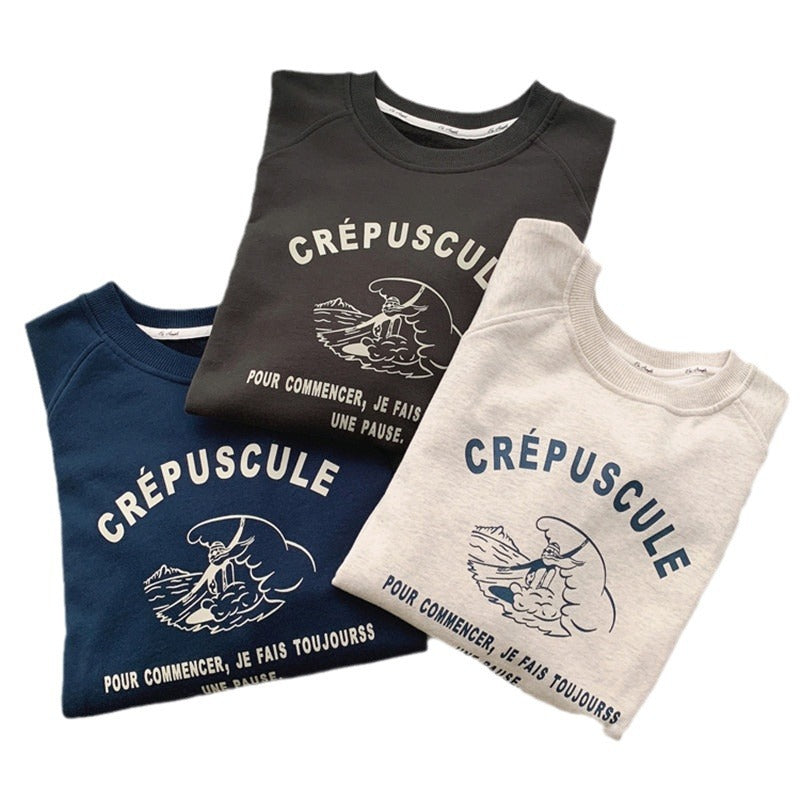 Femme Grafik Übergroße Sweatshirt mit Einzigartigem Druck Heidi-Mode