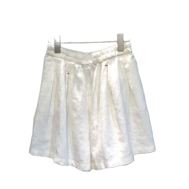 Femme Falten Leinen Shorts Heidi-Mode