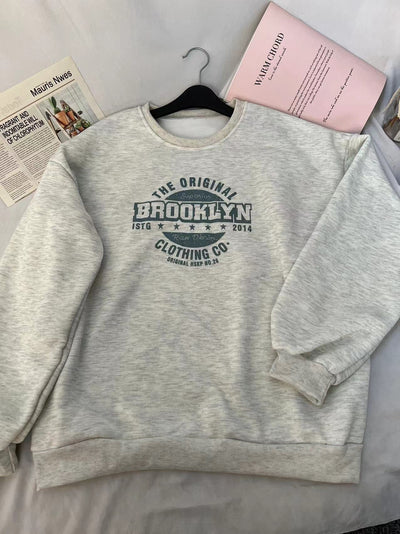 Femme Grafik Übergroße Sweatshirt Heidi-Mode