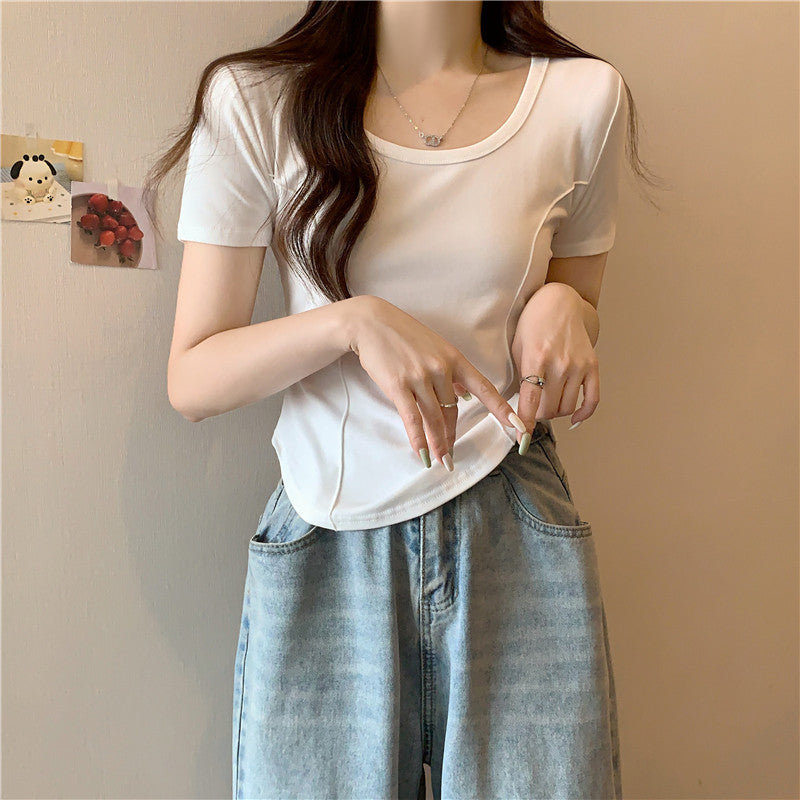 Femme Soft Stretch Kurzarm-T-Shirt Heidi-Mode