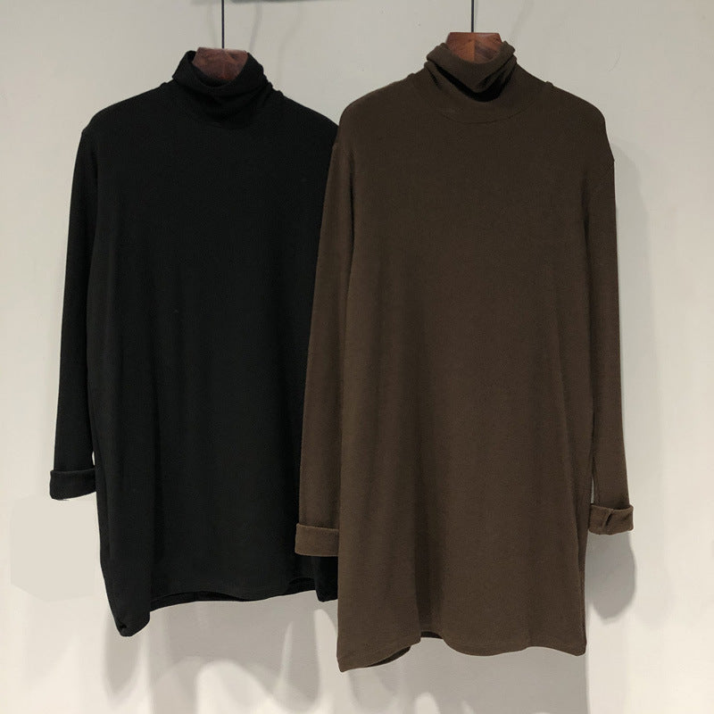 Damen Langarm Rollkragenoberteil aus Soft-Touch-Stoff Heidi-Mode