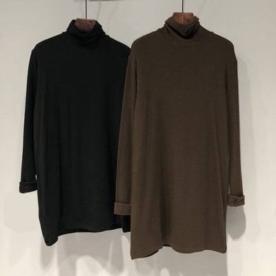 Damen Langarm Rollkragenoberteil aus Soft-Touch-Stoff Heidi-Mode