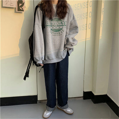 Femme Übergröße Grafisches Sweatshirt Heidi-Mode 1747901766