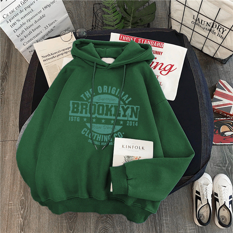 Femme Übergrößen Grafik Kapuzenpullover mit Retro-Druck Heidi-Mode