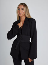Trendy Damen Blazer - Nora in Schwarz