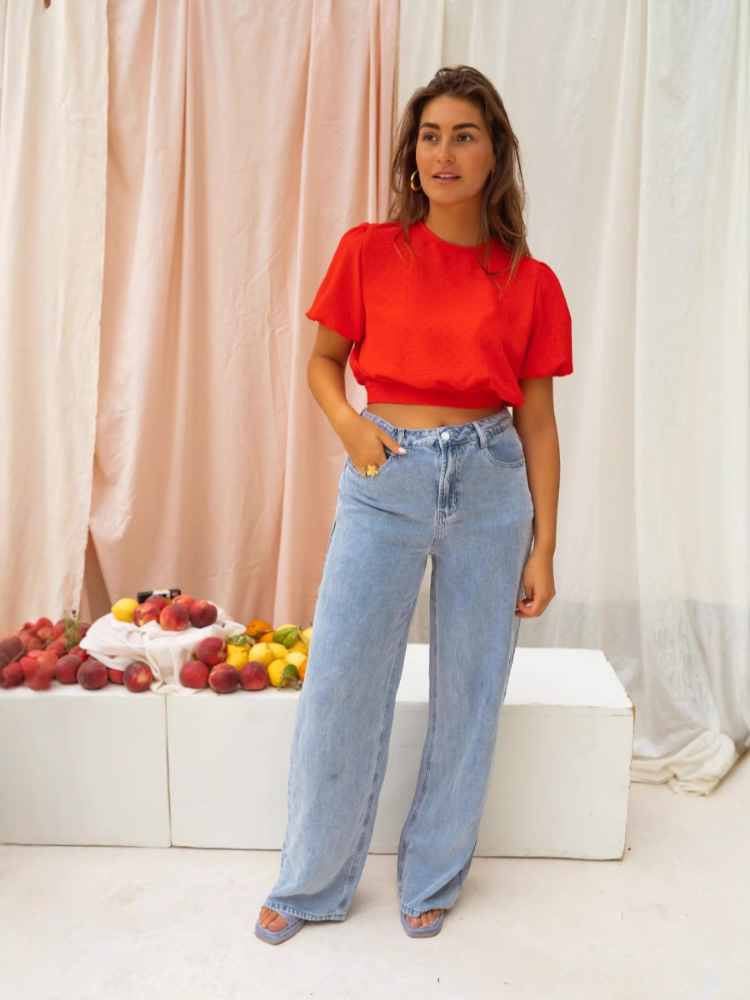 LORENAâ  | DIE CROPPED-BLUSE