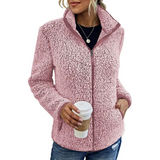 Bequemes Damen Fleece-Weste - Petra in Rosa