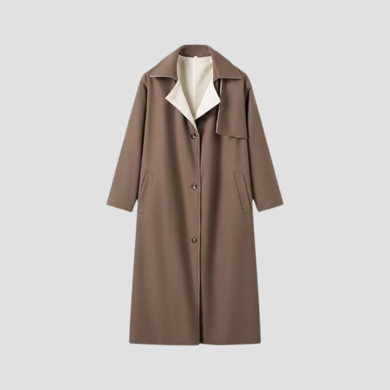 Belia | Zweifarbiger Trenchcoat mit Oversize-Flair