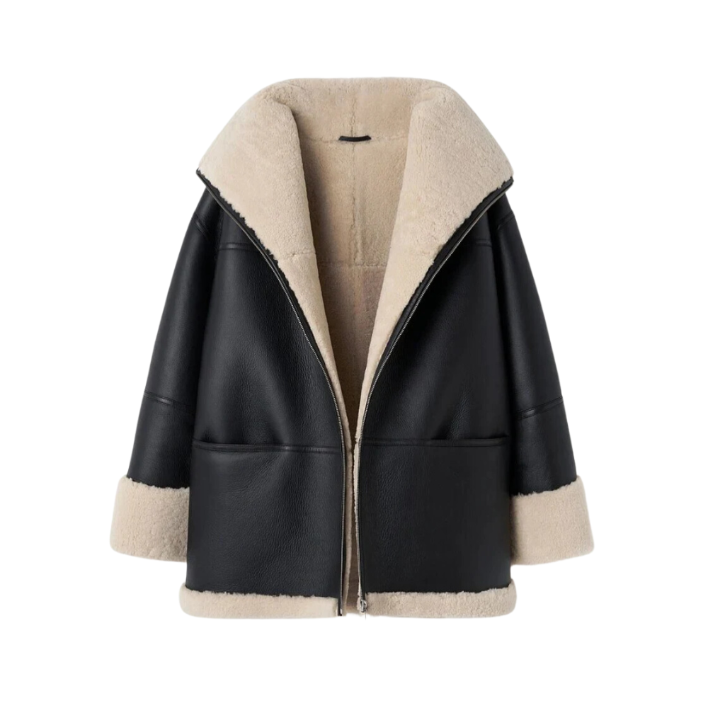 Noelia - Daunen-Lederjacke