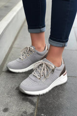 Orthopädischer Gehschuh - Daniela in Grau