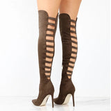 Overknee-Stiefel Mit Hohem Absatz - Lynn in Braun
