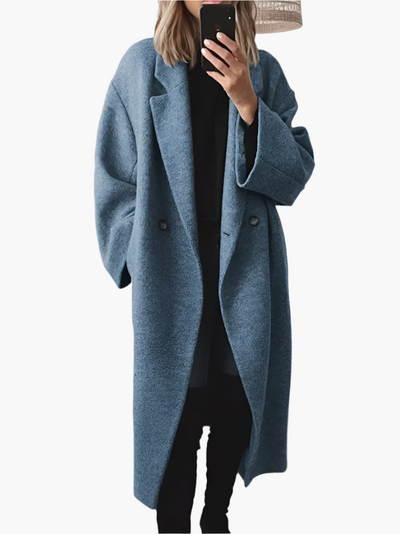 Oversize Wintermantel im Klassischen Blazer-Stil