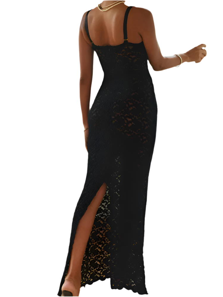 Laurice - Lange Kleid mit Spitzen