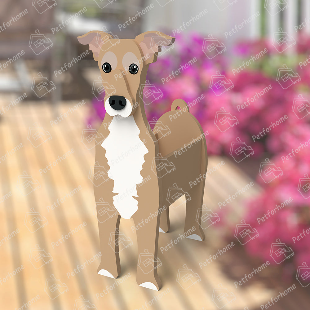 Grauhund Blumencontainer