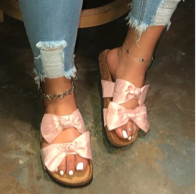 Arci - Elegante Damen Sandalen mit Doppel Schleife Sommer