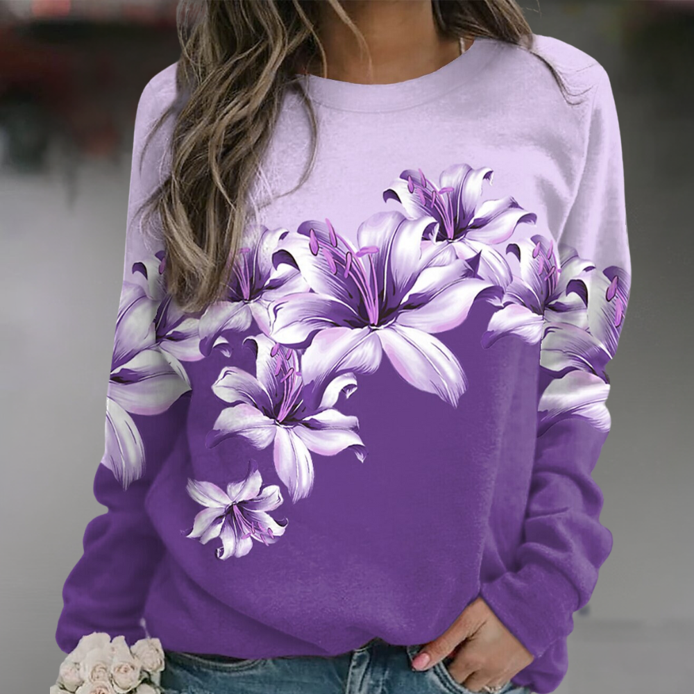 Floraler Pullover | Elegantes florales Design | Bequeme Passform