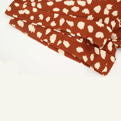 Ylvie - Bedrucktes Kleid Mit V-Ausschnitt