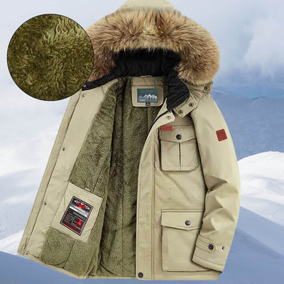 Richard™ - Winterjacke mit Fellkapuze