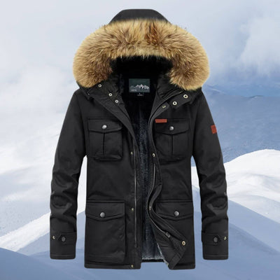 Richard™ - Winterjacke mit Fellkapuze
