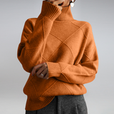 Rollkragenpullover Mit Weiter Passform - Luzie in Orange
