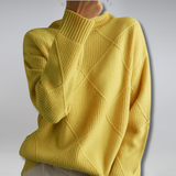 Rollkragenpullover Mit Weiter Passform - Luzie in Gelb