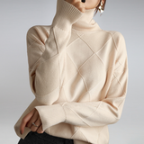 Rollkragenpullover Mit Weiter Passform - Luzie in Beige