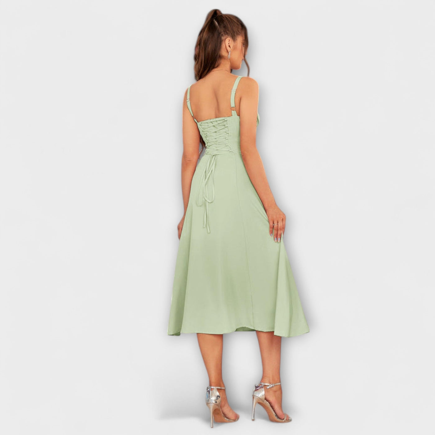 Hope - Rüschentop Kleid mit Schlitzdetail