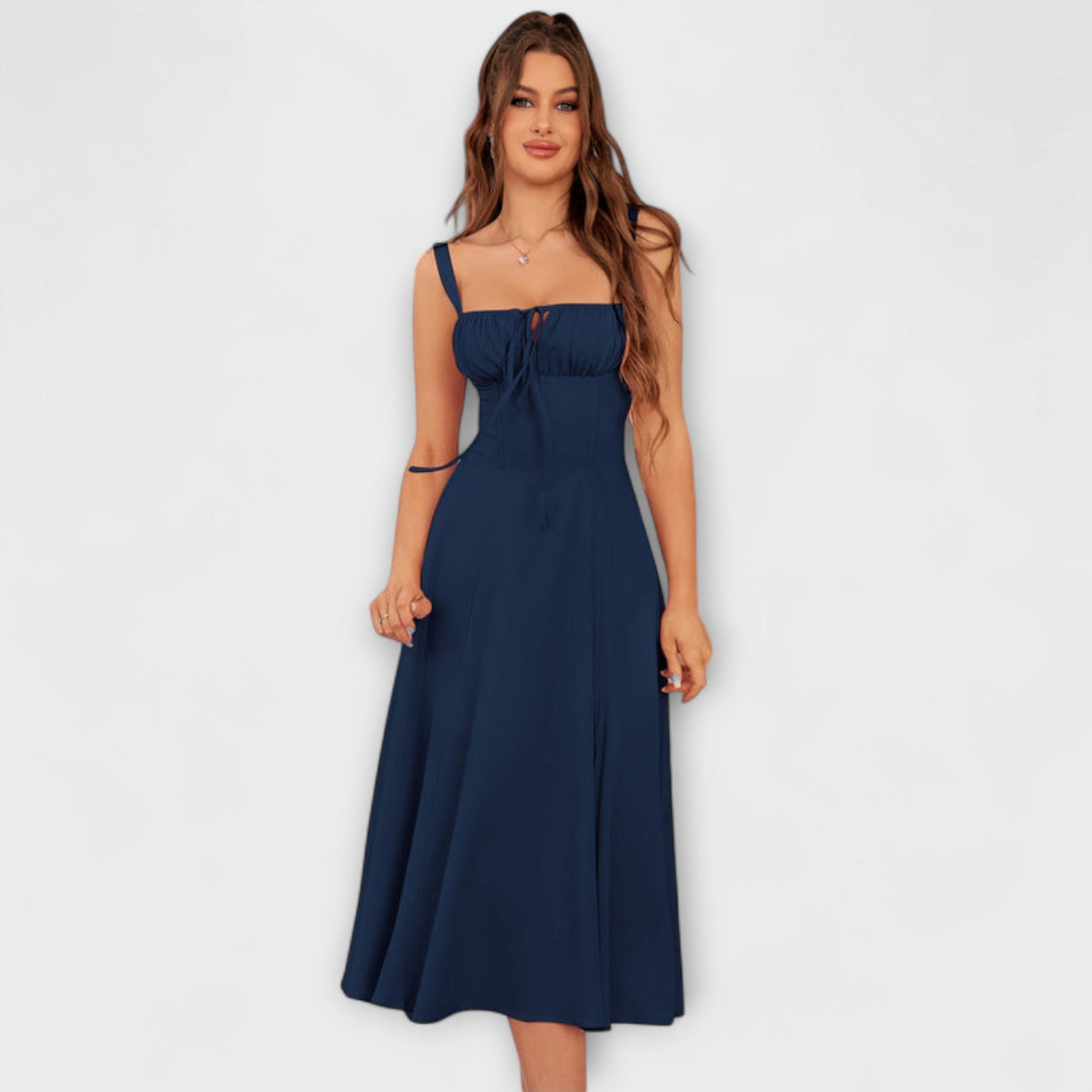 Hope - Rüschentop Kleid mit Schlitzdetail