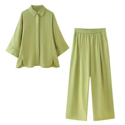 Ava | Casual Hemd-Set mit stilvoller Leichtigkeit