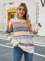 Vintage Damen Pullover - Sophie in Rosa