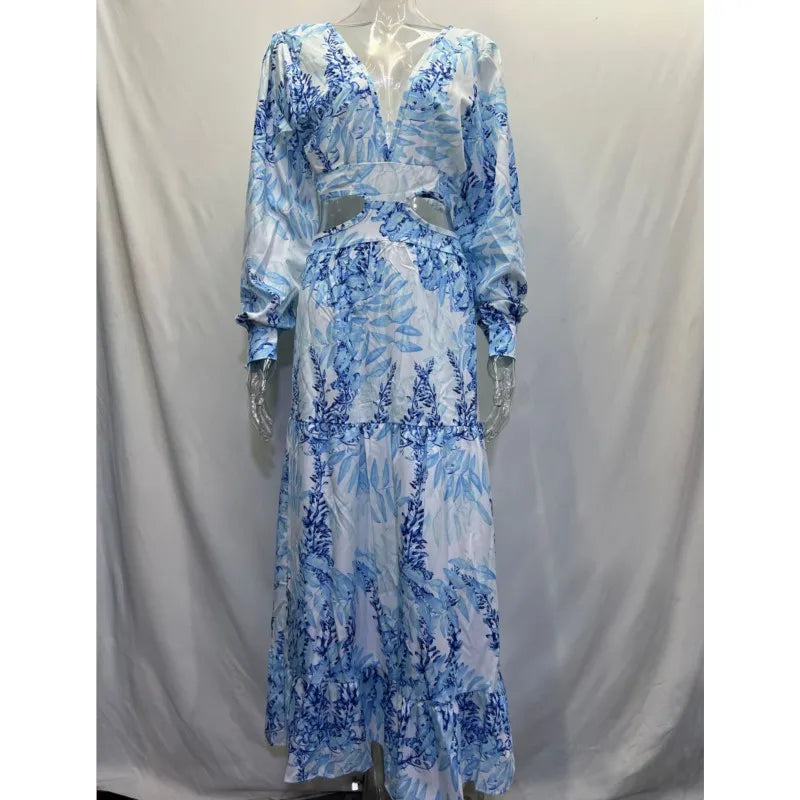 Maxikleid mit Cut-Outs | Luftige Silhouette | Feminine Eleganz