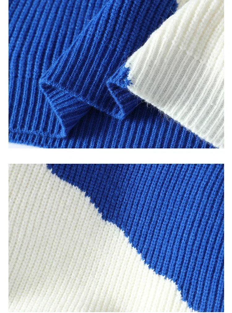 Gestrickter Pullover mit Muster | Lässig und Modern | Oversized-Look