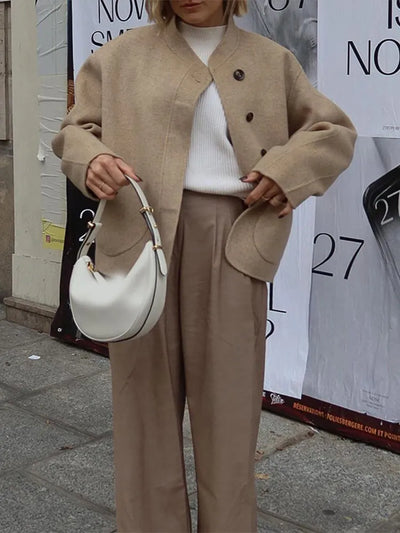 Klassische Kurzjacke | Elegante Knopfleiste | Zeitlose Vielseitigkeit