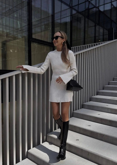 Strick-Minikleid | Figurschmeichelnd & Zeitlos | Eleganter Chic