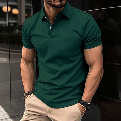 Avelena | Herren Slim Fit Polohemd Einfarbig