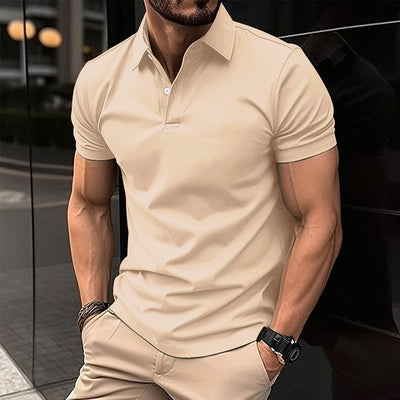 Avelena | Herren Slim Fit Polohemd Einfarbig