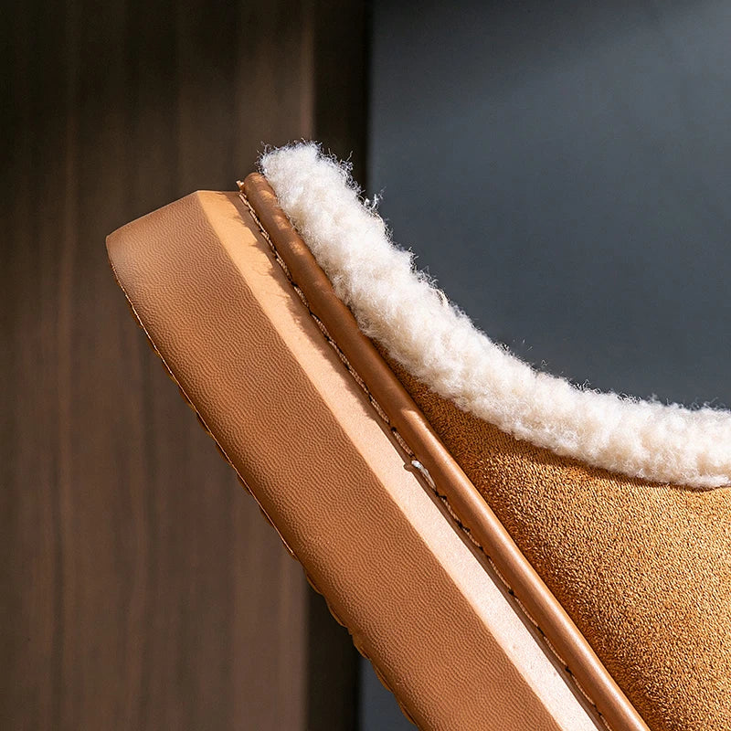 Bamboo | Sandalen mit Rutschfester Sohle und Warmem Innenfutter für Winter