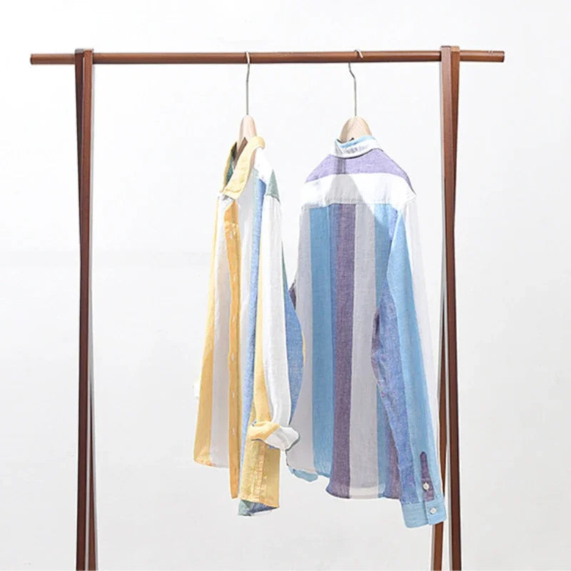 Gestreiftes Leinenhemd | Lässig und Stilvoll | Luftiges Design
