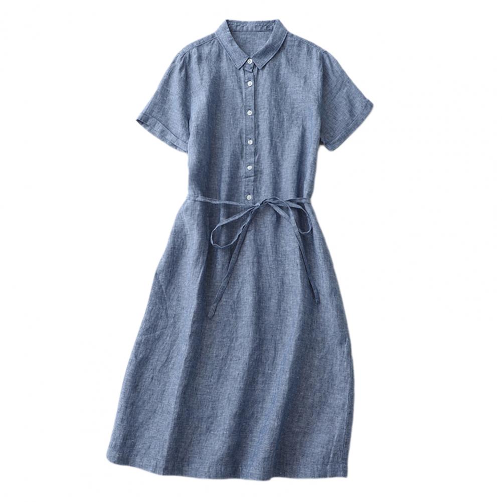 Avelena | Schnür-A-Linien-Sommer-Midi-Kleid