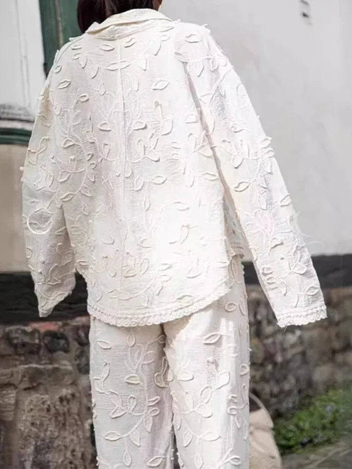 Zweiteiliges Set mit Stickereien | Feminine Eleganz | Luftiger Komfort