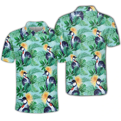 Avelena | Herren Hawaiian Tukane 3D-Gedrucktes Polohemd