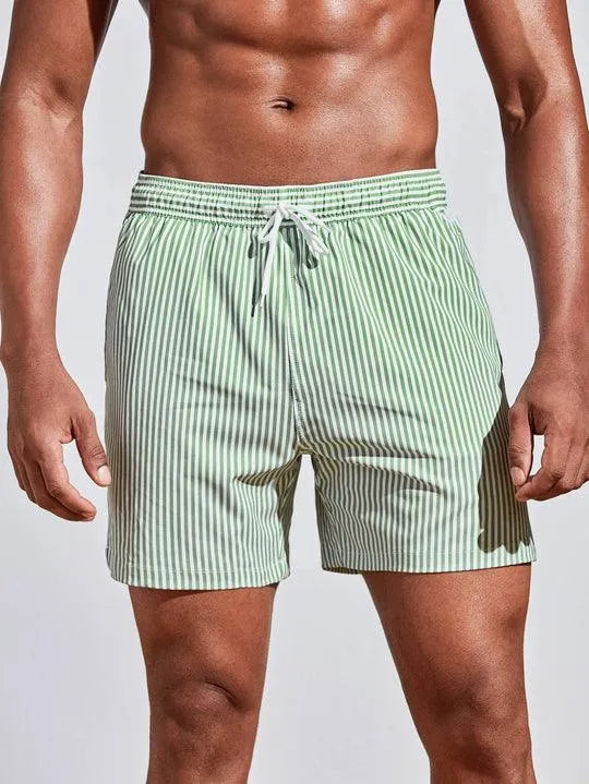 Gennaro | Streifen Badeshorts Badehose für Komfort und Stil