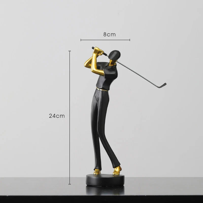 TeeStance - Elegante Golfpose Skulptur