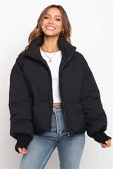 Leichte Damen Pufferjacke - Sofia in Schwarz