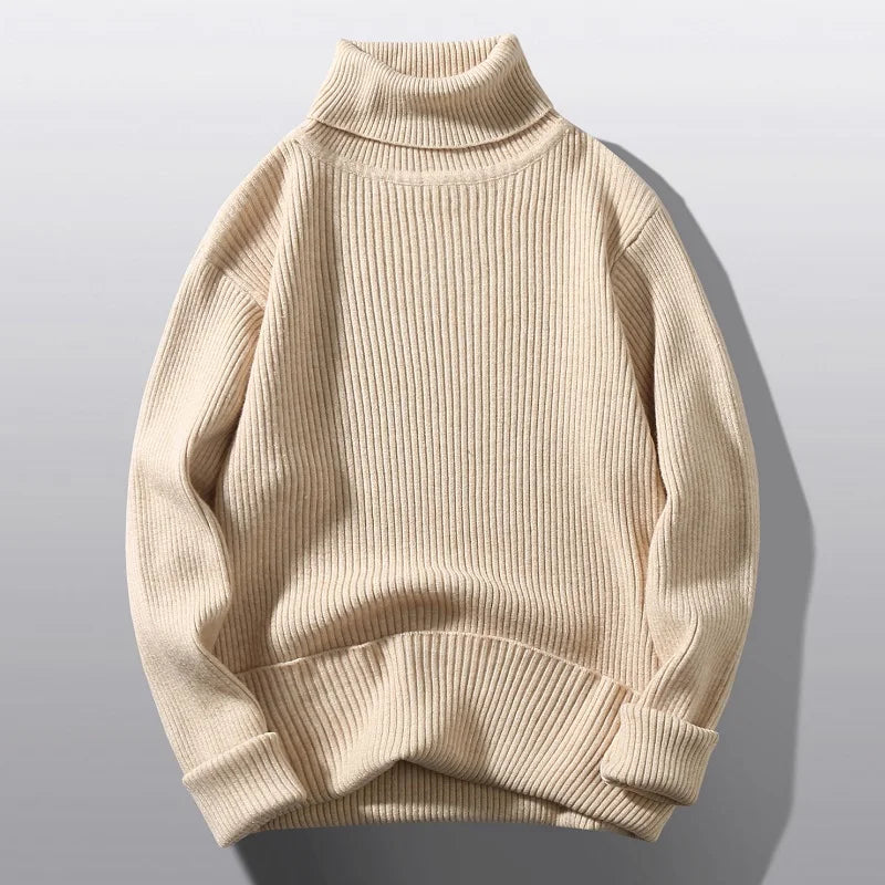 Rollkragen-Strickpullover | Minimalistisch und Zeitlos | Schlichte Eleganz