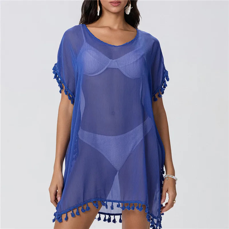 Maria | Chiffon Strandkleid Elegantes Beach Cover Up